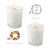 Factory Direct Sales Cross-Border Lace Cup Two-Piece Glass Aromatherapy Candle Smoke-Free Soothing Plant Soy Wax Household