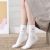 SocksAutumn White Long Socks Women's Tube Socks Outdoor Fashion Ins Cute Japanese Style Stockings Women's Cotton Autumn Thin