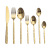 Creative Palace Relief Western Tableware Hotel Retro Stainless Steel Knife, Fork and Spoon a Set of Tableware Gold-Plated Titanium Tableware