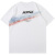 Korean Road Main Push Series 2021 Summer New Spray Dyed Rainbow Printing Short Sleeve T-shirt Men's Ins Trendy Men's Clothing T-shirt