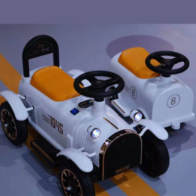 New Children's Electric Train Can Sit Four-Wheel Chargeable with Remote Control Stroller Baby Electric Car Toy Car