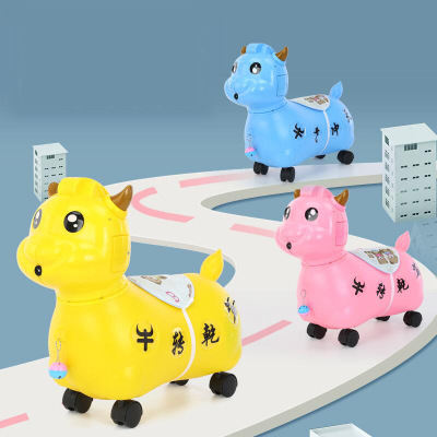 Manufacturer Cartoon Perambulator 1-3 Years Old Swing Car Baby Niuniu Luge Scooter with Music Toy Car