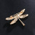 Enamel Drop Oil Dragonfly Breastpin Corsage Female Fashion Rhinestone-Encrusted Animal Pin Costume Accessories Brooch