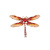 Enamel Drop Oil Dragonfly Breastpin Corsage Female Fashion Rhinestone-Encrusted Animal Pin Costume Accessories Brooch