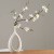 Creative White Ceramic Vase Creative Ins Style Home Living Room Countertop Dried Flowers Flower Arrangement Decoration