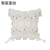 Nordic Instagram Style Cut Flower Solid Color Pillow Cover Creative Design Cotton Linen Home Textile Tassel Cushion Cover Sofa Cushion