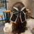 Korean Ins Simple Silky Large Bow Ribbon French Style Large Intestine Ring Ponytail Bun Hair Rope Hair Accessories Women