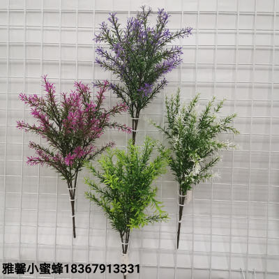 Home Decoration Bonsai Accessories Flower Arrangement with Balcony Set 9496# Winter Grass