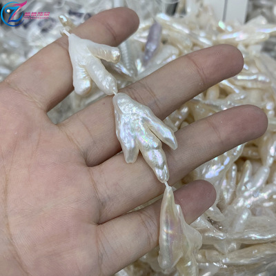 Natural Freshwater Pearl Baroque Large Shaped Chicken Feet Scattered Beads DIY Handmade Material Jewelry Accessories
