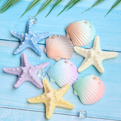 Large Simulation Shell Starfish Resin Accessories DIY Refridgerator Magnets Phone Case Ornament Accessories