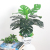  and Tea Table TV Wall Decoration Alocasia Macrorrhiza Green Radish Pattern Taro Leaf Small Handle Beam Green Plant Pot