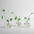 New Creative EuropeanStyle DoubleLayer Inner Knot Glass Vase Home Ornament Hydroponic Flower Container