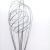 Japanese-Style 12-Inch Internal Spiral Egg Beater Cream Blender Rotating Stainless Steel Manual Egg Beater Silicone Handle