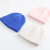 Hat Women's Autumn and Winter New Knitted Hat Korean Style Pure Color Warm Keeping Skullcap Street Leisure Sleeve Cap Woolen Cap