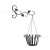 EuropeanStyle Modern WallMounted Iron Flower Basket Wall Decoration Hanging Basket Flower Rack Metal Hanging Flower Rack