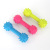 TPR Pet Toy Barbell Barbed Dumbbell Dog Bite Sound Toy Rubber Pet Toys Promotion