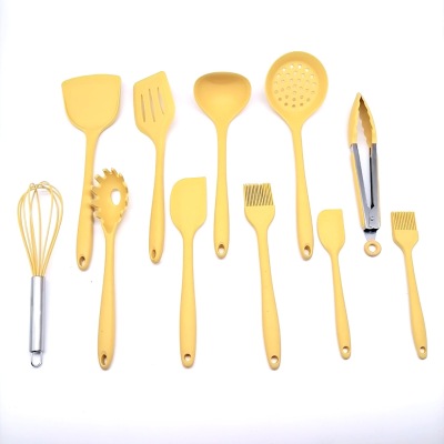 Yellow All-Inclusive Silicone Kitchenware Silicone Scraper Egg Beater Cake Tool Silicone Kitchenware