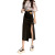 Summer 2021 New Korean Style High Waist Slit Denim Skirt Women's Slimming A- line Sheath Mid-Length Skirt