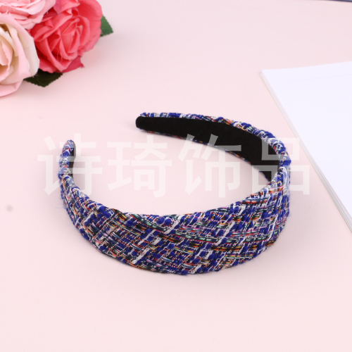 european and american popular fashion wide version headband hair band fashion versatile headband hair accessories hair hoop various colors and styles