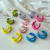 Colorful Multi-Layer Earrings Candy Color Fashion Hot Selling Product Korean Style Elegant Popular Lemon Yellow