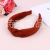 Solid Color Wide Brim Knot In The Middle Fabric Headband Cute And Sweet Headband Hair Band Factory Direct Sales Various Colors