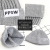 21 New Autumn and Winter Hat Ins Trendy Solid Color Woolen Hat Travel Essential Letters Cloth Label Skullcap