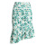 Green Shivering Chiffon Skirt for Women 2021 New Summer High Waist Mid-Length Irregular A- line Sheath Fishtail Skirt