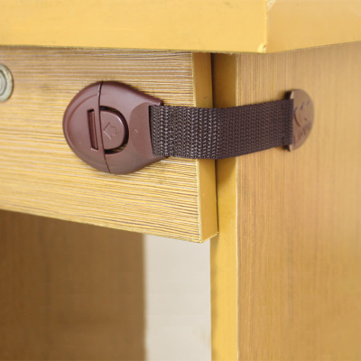 Infant Toilet Safety Lock Child Safety Supplies Woven Belt Drawer Lock Baby Lengthened Cabinet Door Ribbon Lock