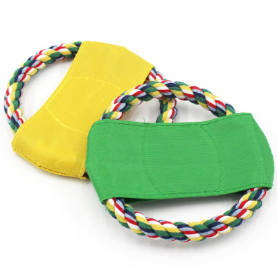 New Pet Frisbee Small Dog Toy Cotton String Canvas Frisbee Knot Toy Small and Medium-Sized Dogs Supplies
