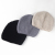 Hat Autumn and Winter Women's Korean Fashion Knitted Hat Warm Earflaps Cap Sleeve Cap European and American Foreign Trade Custom Silver Silk