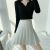 Black Pleated Skirt for Women 2021 New Summer Skirt Skirt Spring and Autumn High Waist Slimming Plaid JK Skirt A- Line Skirt