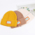 Hat Female Autumn and Winter Cloth Label Cashmere Knitted Cap Korean Warm Cold-Proof off-the-Face-Hat Earmuffs Hat Outdoor Sleeve Cap