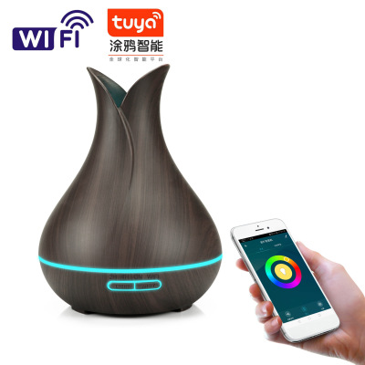 Factory 2021 Creative New Petal Aromatherapy Humidifier Smart WiFi Version Remote Control Domestic Humidifier Wholesale