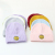 Autumn and Winter New Earlap Woolen Hat Korean Smiley All-Matching Embroidered Knitted Hat Outing Solid Color Sleeve Cap