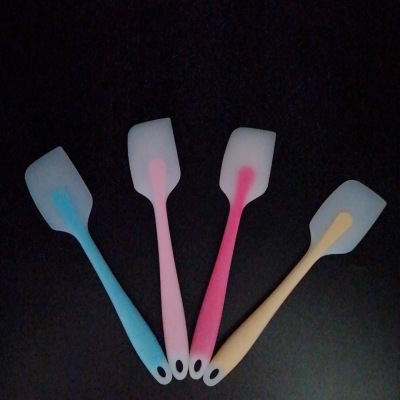 Full Silicone Integrated Scraper Translucent Solid Color Cream Large Scraper Stirring Baking Tool