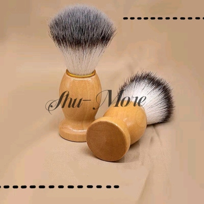 Men's Scraping Beard Brush Shaving Cleaning Brush Shaving Cream/Shaving Foam Coating Brush Wooden Handle Scraping Beard Brush