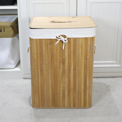 Bamboo Woven Bamboo Dirty Clothes Storage Basket