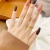 Sand Gold Colorfast Frosted Copper Coin Ring Female Simple and Adjustable Index Finger Ring All-Match Fashionmonger Little Finger Ring