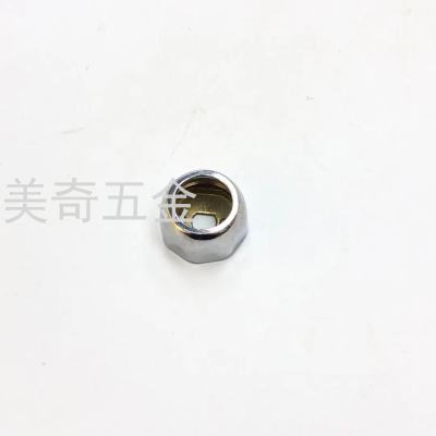 Thick Zinc Alloy Bright Octagonal Flange Base Wardrobe Accessories Clothes-Hanging Tube round Tube Fixed Flange Base Clothes Pole Bracket