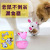 Cross-Border Hot Cat Toy Automatic Leakage Food Feeder Tumbler Cartoon Mouse Tumbler Food Dropping Ball