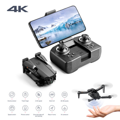 Mini Folding UAV LS-XT6 Multi-Rotor Dual Lens Aircraft for Areal Photography 4K Pixel Remote Control Toy Plane