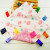 25x25 Knitted Appeasing Towel Beanie Colorful Label Newborn Towel Baby Handkerchief