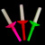 Concert Glow Stick Light Stick Four-Section Telescopic Rod Cheer Flash Lantern Stick Children's Toy Push Scan Code