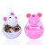 Cross-Border Hot Cat Toy Automatic Leakage Food Feeder Tumbler Cartoon Mouse Tumbler Food Dropping Ball