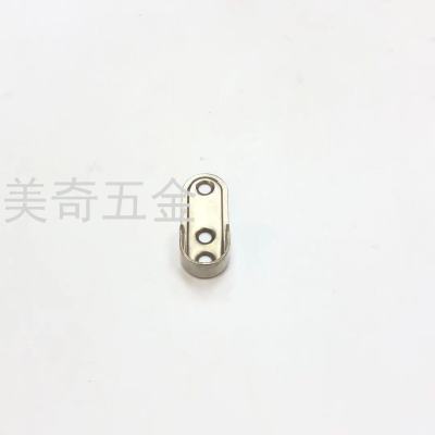 Zinc Alloy Wardrobe Bathroom Flange Base Thick Wardrobe Clothesline Pole Bracket Flange Base Pipe Holder Flat Tube Bracket