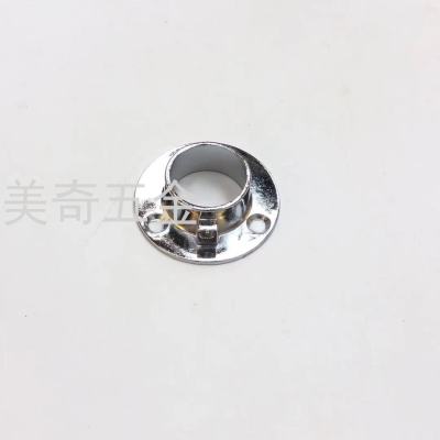 Cabinet Clothes Pole of Closet Side Mounted Stainless Steel round Tube Bottom Support Flange Base Stainless Steel Flange Base Clothing Rod Tube Support