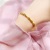 Personalized Bamboo Alluvial Gold Bracelet Women's Bag 18K Gold Colorfast Frosted Bell Bracelet Temperament Wild Bracelet Fashion