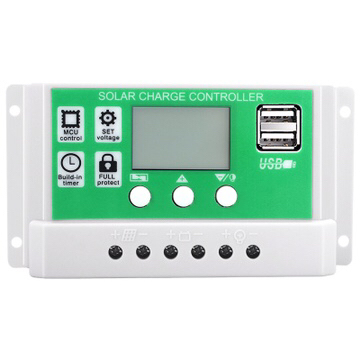 Solar Panel Controller Battery Charging Voltage Regulator Photovoltaic Controller 12V/24V Controller Voltage Regulator 20A