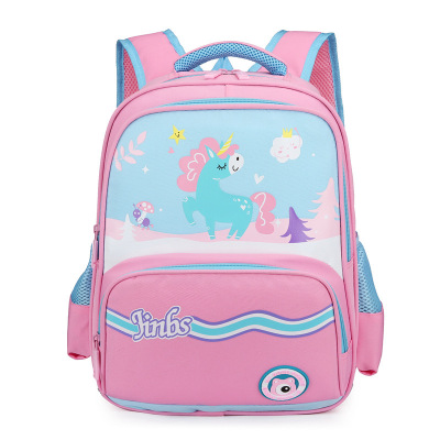 New Cartoon Cute Stylish and Lightweight Primary School Grade 1-4 Schoolbag Burden Reduction Kindergarten Children Backpack