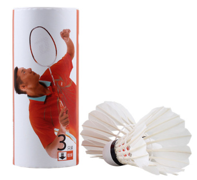 RED DOUBLE HAPPINESS Badminton 3 Pack E03 Foam Ball Head Amateur Fitness Entertainment Badminton Nylon Ball Plastic Ball